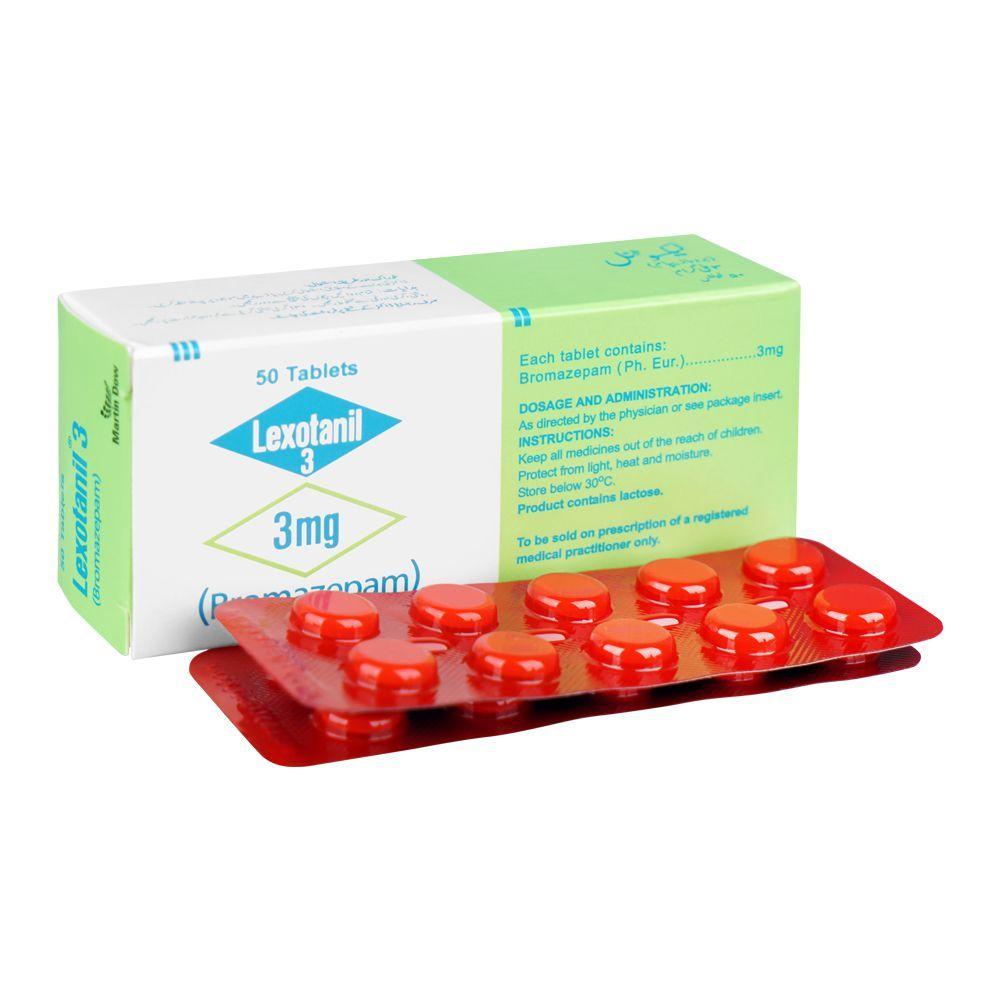 LEXOTANIL 3MG 50'S TABLET